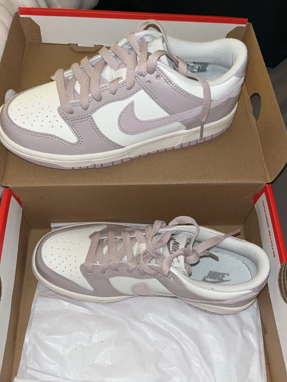 Nike Women’s Low-Top Sneakers in Light Pink and White - Picture 1 of 2